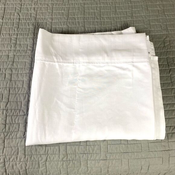 Elegant White King Flat Sheet bamboo rayon RESIDENT bedding King - Picture 2 of 4